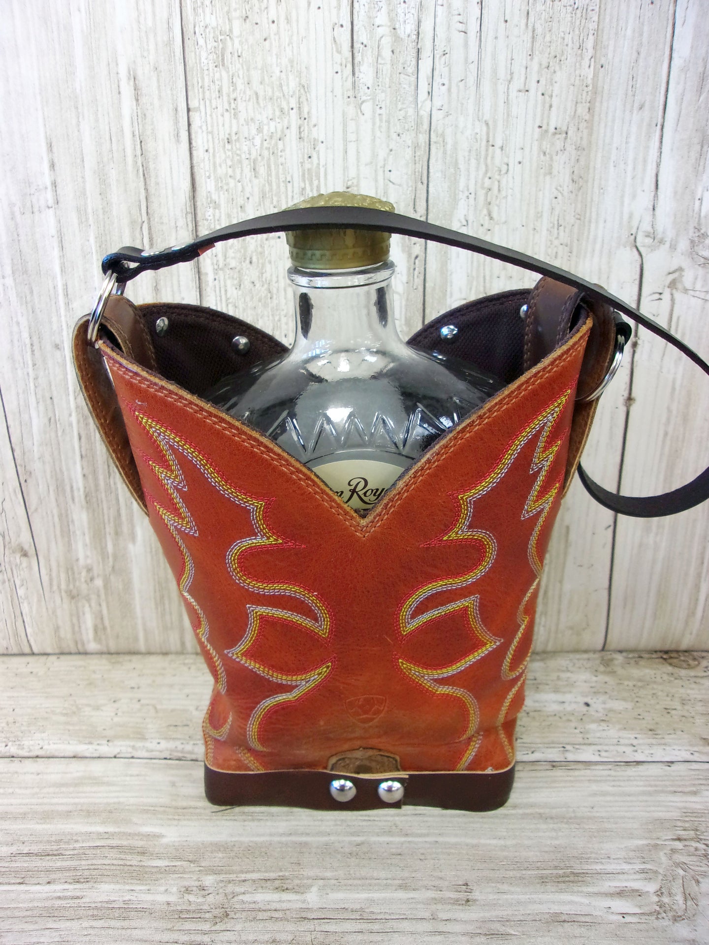 Cowboy Boot Whiskey Tote CR155